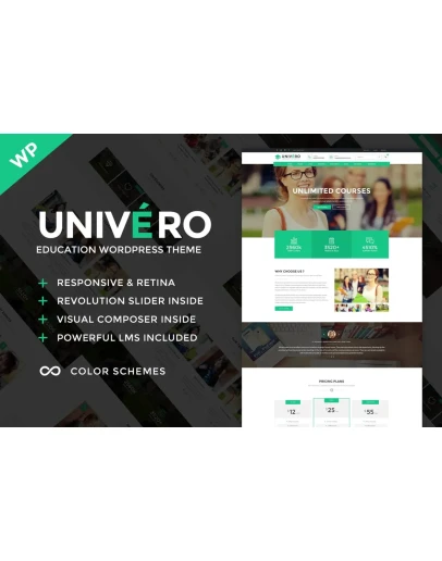 Univero - Education LMS &amp Courses WordPress Theme