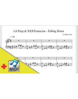 Lil Peep & XXXTentacion - Falling ноты для пиано + midi Lil Peep & XXXTentacion - Falling ноты для пиано + midi