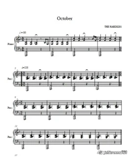 THE HARDKISS - October (live piano version)