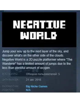 Negative World STEAM KEY REGION FREE GLOBAL