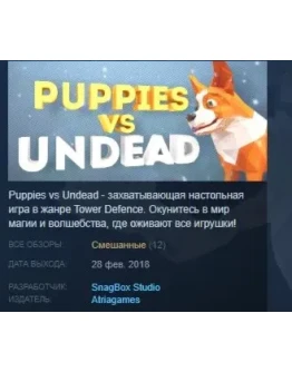 Puppies vs Undead STEAM KEY REGION FREE GLOBAL