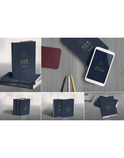Hard Book Mockups