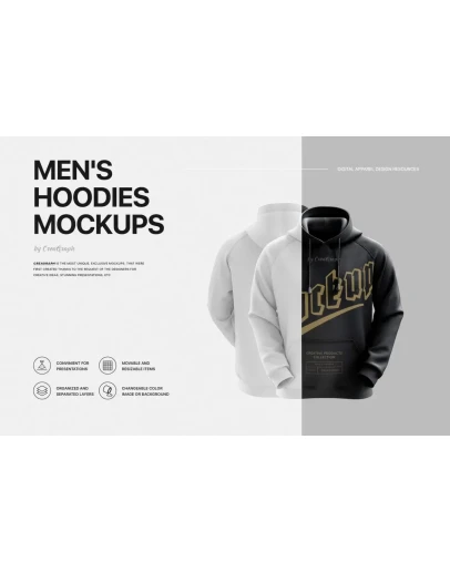 Mans Hoodies Mockups