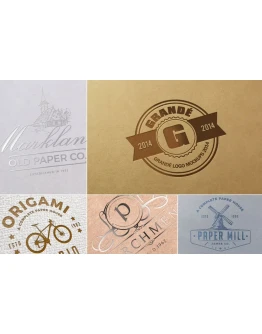 Paper Logo Mockups Paper Logo Mockups