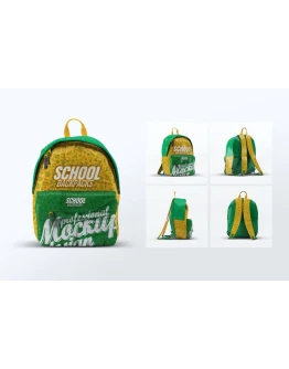 School Backpacks Mock-Up