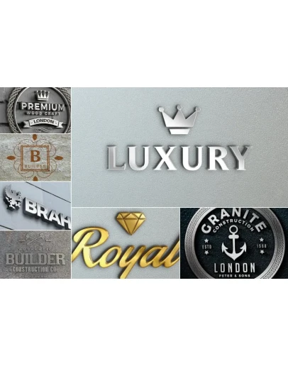 Wall Sign Logo Mockups