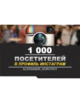 Посетители в профиль ИНСТАГРАМ INSTAGRAM 1000