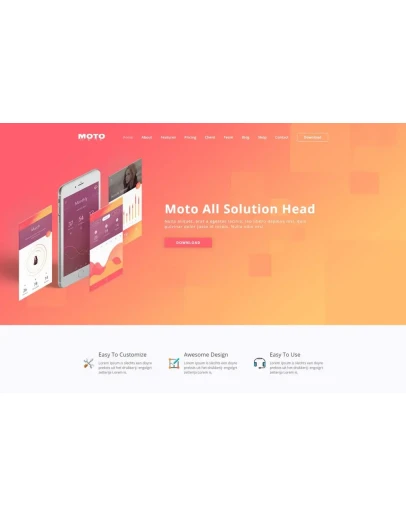 Moto - WordPress Landing Page Theme