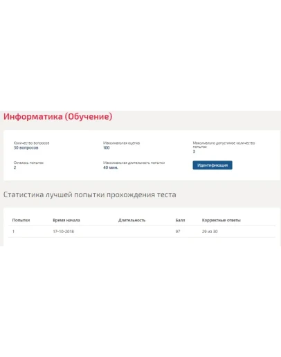 Информатика.Тест Синергия (3 семестр)