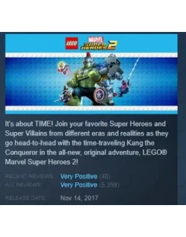 LEGO Marvel Super Heroes 2 STEAM KEY GLOBAL+РОССИЯ LEGO Marvel Super Heroes 2 STEAM KEY GLOBAL+РОССИЯ