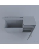 Деревянный шкаф с креслами