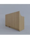 Деревянный шкаф с креслами