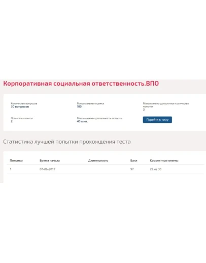 Корпоративная социальная ответственность.Тест Синергия