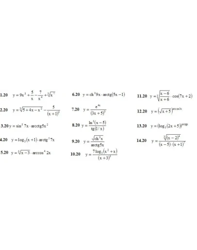 Решебник Рябушко. Решенный ИДЗ 6.1, Вариант 20