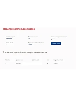 Предпринимательское право.Тест Синергия