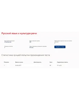 Русский язык и культура речи.Тест Синергия