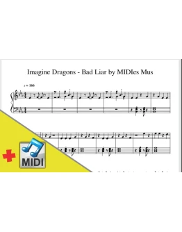 Imagine Dragons - Bad Liar (ноты для пиано + midi) Imagine Dragons - Bad Liar (ноты для пиано + midi)