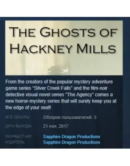 The Ghosts of Hackney Mills STEAM KEY REGION FREE