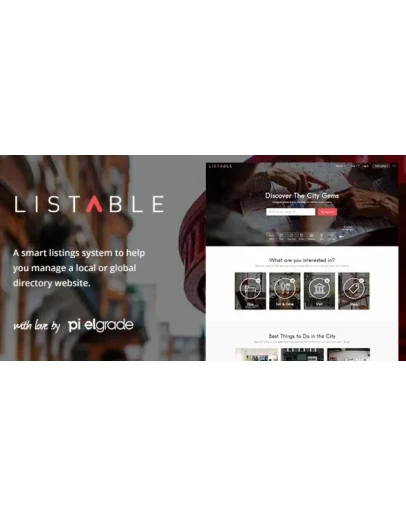 LISTABLE 1.9.4 A Friendly Directory WordPress Theme LISTABLE 1.9.4 A Friendly Directory WordPress Theme