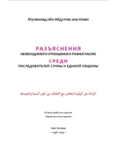 Разъяснения необходимого отношения к разногласию.