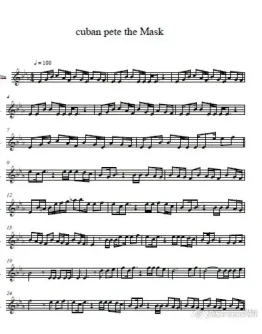 Jim Carrey - Cuban Pete from The Mask (for violin)