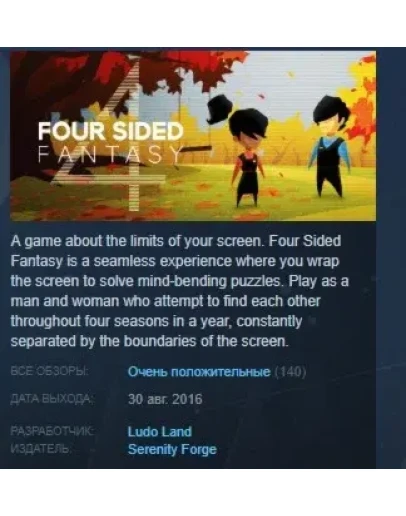 Four Sided Fantasy STEAM KEY REGION FREE GLOBAL Four Sided Fantasy STEAM KEY REGION FREE GLOBAL