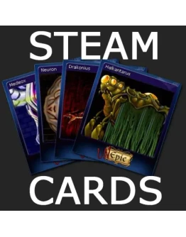Набор карточек Steam + 100 XP Steam Trading Cards