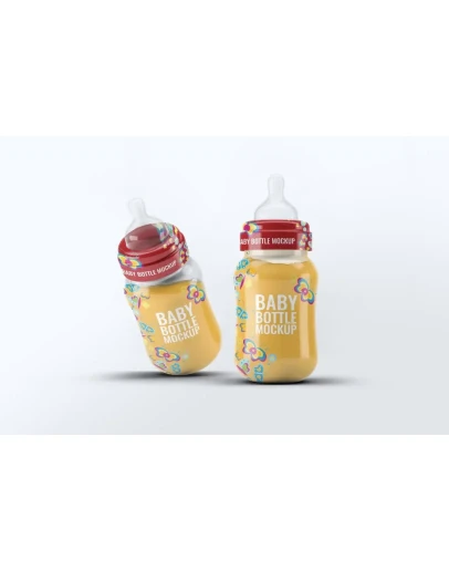 Baby Bottle Mock-Up Baby Bottle Mock-Up