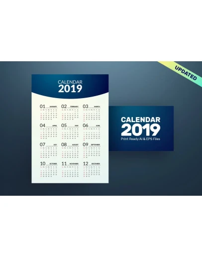 Minimal Calendar 2019