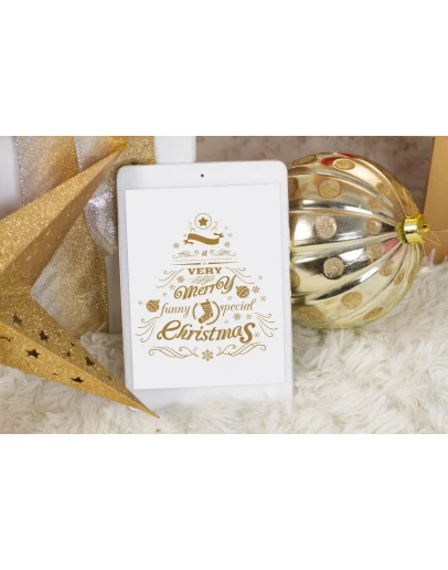 Christmas Tablet Mock Up