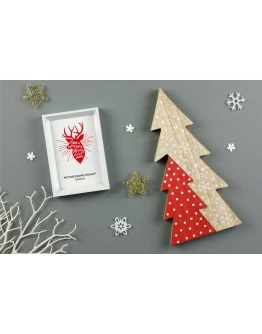 Christmas White Picture Frame Mockup