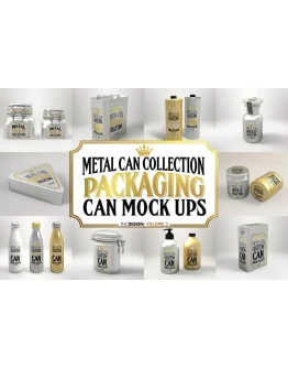 Vol. 3 Metal Can Mockup Collection