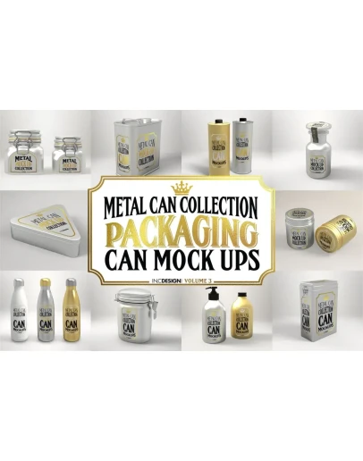 Vol. 3 Metal Can Mockup Collection