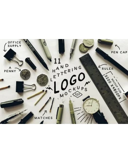 Hand Lettering Logo Mockups