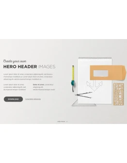 Hero Header Mockups Scene Generator