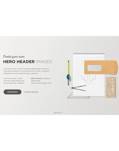 Hero Header Mockups Scene Generator