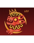 Знак зодиака Лев. Дизайн машинной вышивки 2 размера