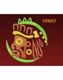 Знак зодиака Дева. Дизайн машинной вышивки 2 размера