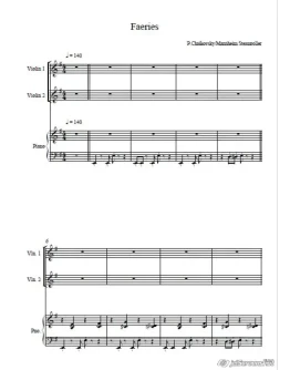 Faeries BY MANNHEIM STEAMROLLER (ноты ф-но и скрипка)