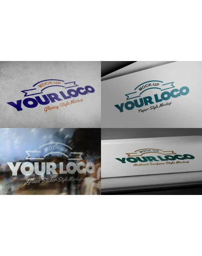 8 Photorealistic Logo Mockups