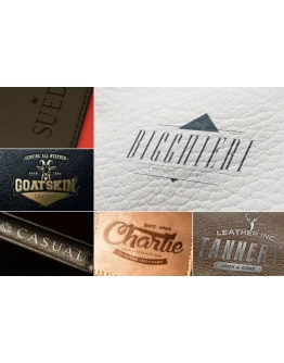 Leather Branding Logo Mockups Leather Branding Logo Mockups