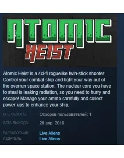 Atomic Heist STEAM KEY REGION FREE GLOBAL