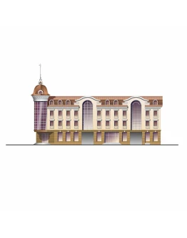 Фасад офисного центра в историческом стиле