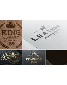 Leather Logo Mockups Leather Logo Mockups