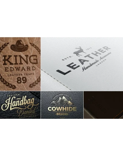 Leather Logo Mockups