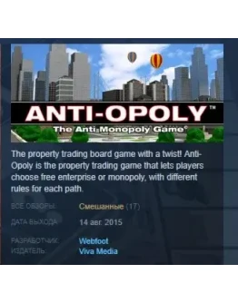 Anti-Opoly STEAM KEY REGION FREE GLOBAL