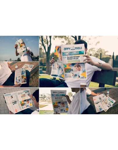 Outdoor Newspaper Mockups