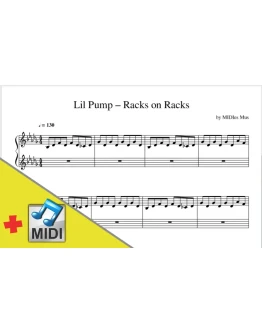 Lil Pump Racks on Racks (ноты + midi) Lil Pump Racks on Racks (ноты + midi)