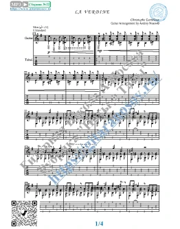 La Verdine (Ноты и табы для гитары соло) La Verdine (Ноты и табы для гитары соло)