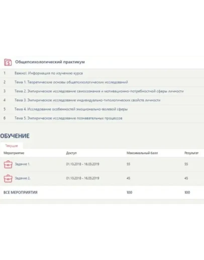 Общепсихологический практикум Синергия Общепсихологический практикум Синергия